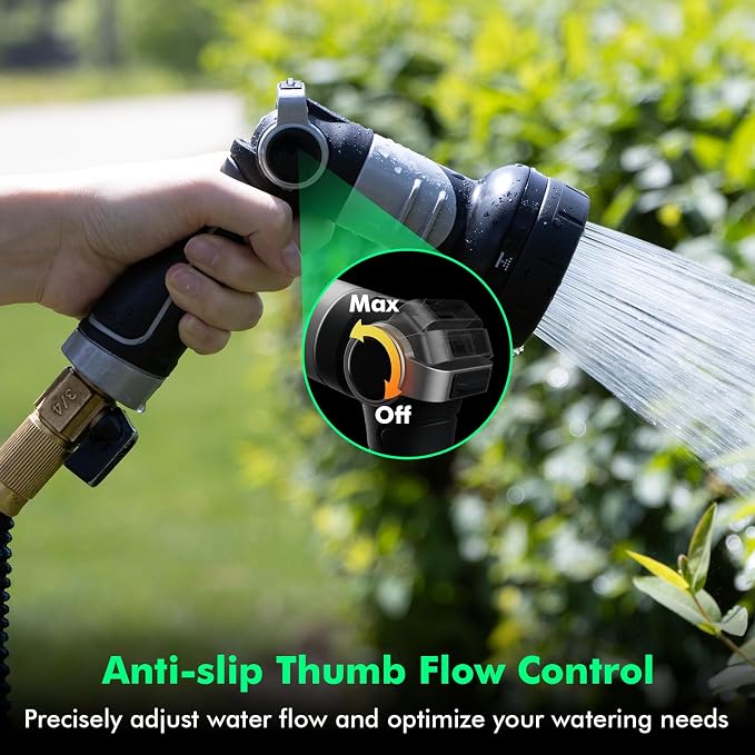 RESTMO 2-IN-1 Garden Hose Nozzle, Heavy Duty Metal Water Hose Nozzle - Image 6