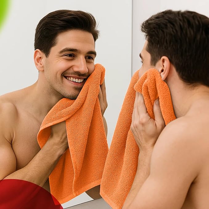 RIVERSIDE 6 Pack Premium Hand Towels Set, 16x28 inches, 100% Ring Spun Cotton - Image 5