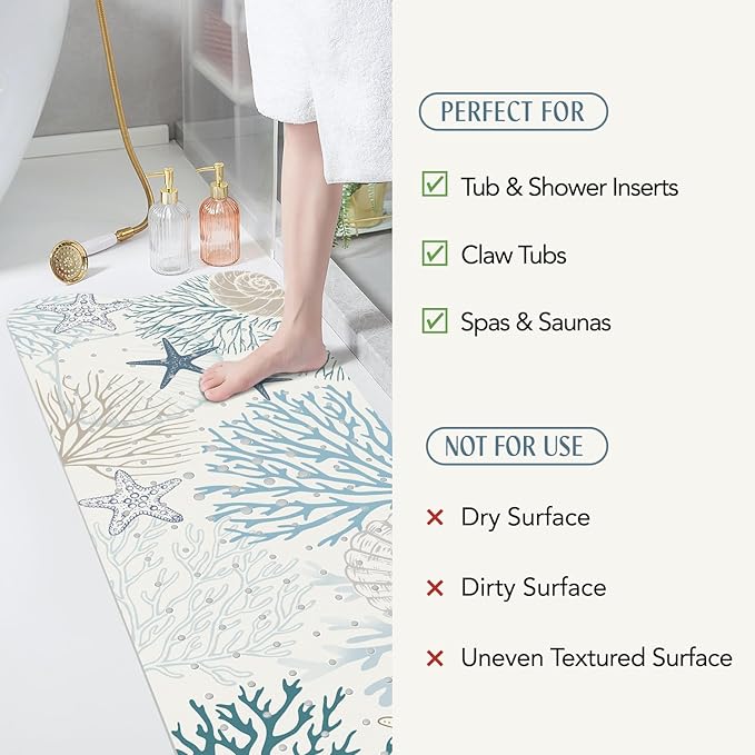 SHUCHING Starfish Coral Bath Mat - Image 5