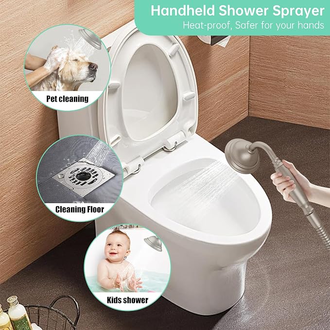 Hoimpro Free Standing Tub Faucet Freestanding Tub Filler Farmhouse Stand Alone - Image 6