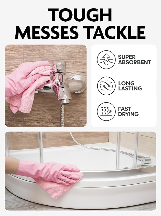 Fantasticlean Microfiber Cleaning Cloth Rolls -150 Pack, Tear Away Microfiber - Image 4