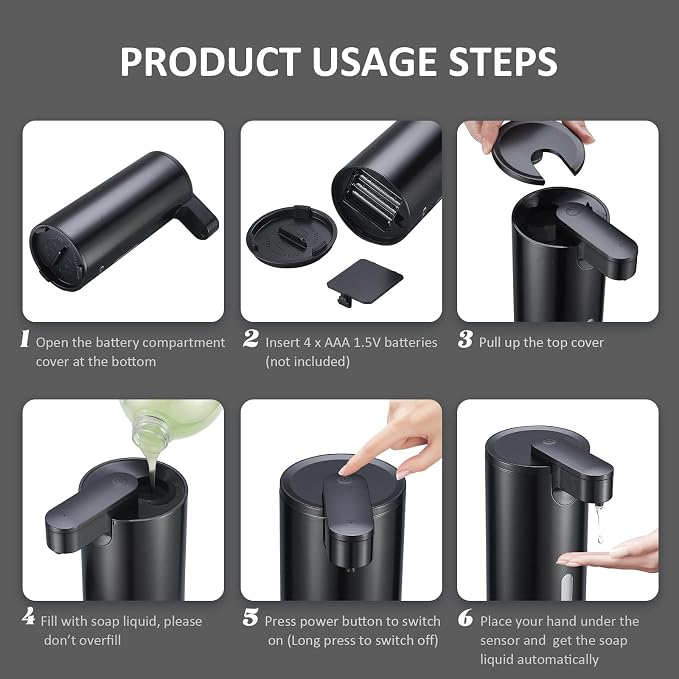 Automatic Soap Dispenser, Automatic Soap Dispenser Touchless, Kitchen & Bathroom - Image 7