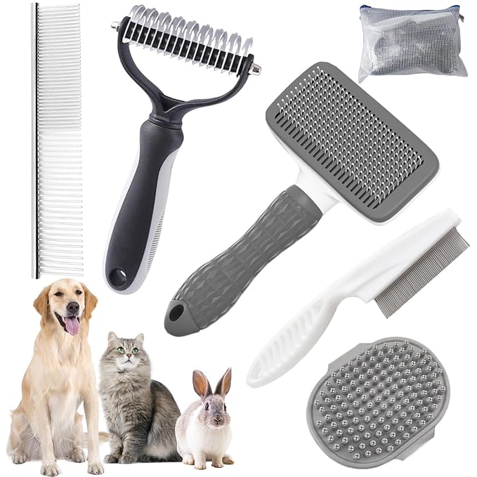 Dog Brush for Shedding by KUEIOX
