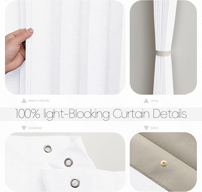 100% Blackout Fabric Folding Door Curtain - Image 5