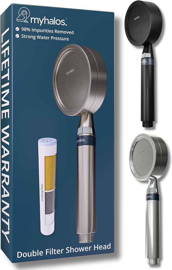 Handheld Filtered Shower Head by myhalos