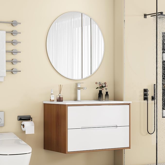32" Wall Mounted Bathroom Vanity - Image 3