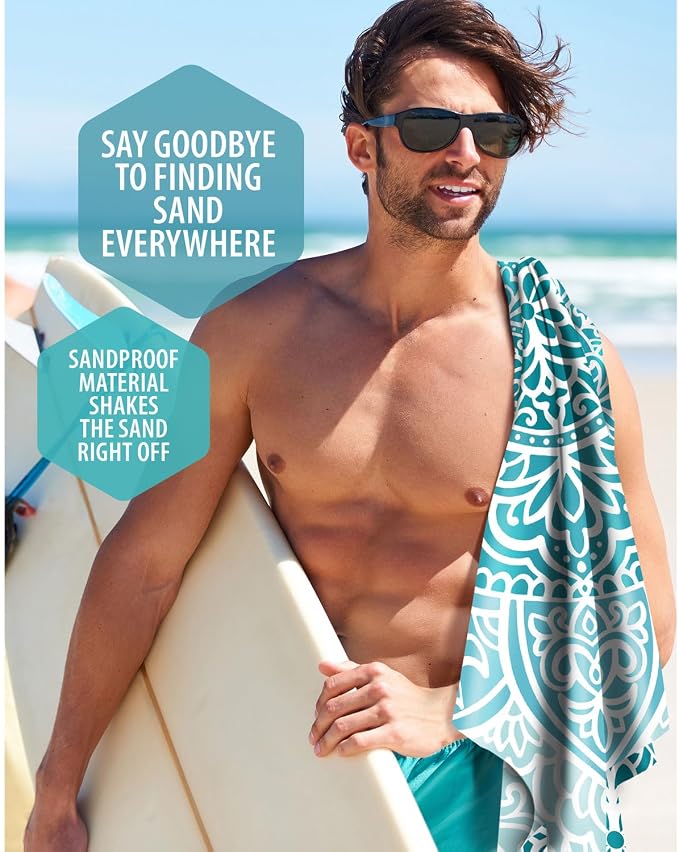 VENTURE 4TH Microfiber Beach Towel: Quick-Dry, Sandproof and Lightweight - Image 9