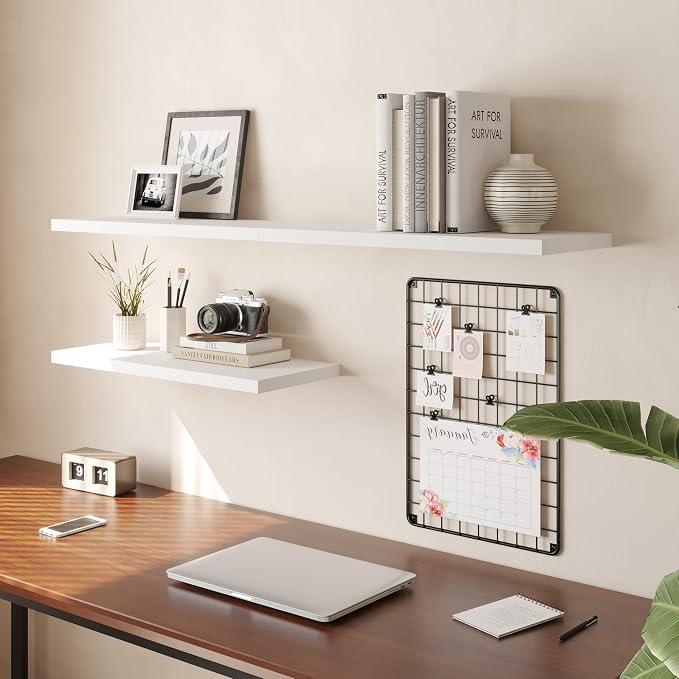 Wall Shelf Set of 3, Wooden Floating Wall Shelf - Image 4