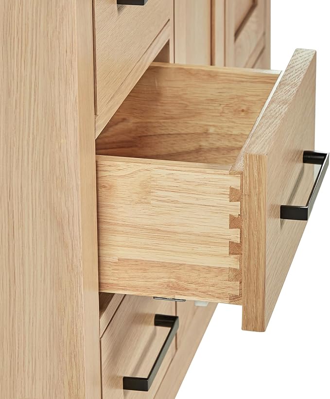 ARIEL Cambridge 37 Inch Oak Bathroom Vanity - Image 7