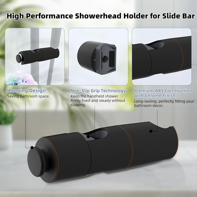 Hibbent Adjustable Shower Head Holder - Image 4