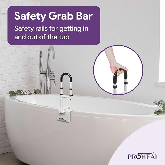 Adjustable Bathtub Grab Bar for Seniors and Fall Risk Patients - Image 2