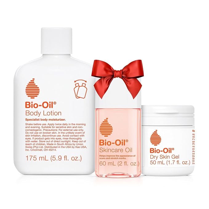 Bio-Oil Skincare Set for Scars, Stretch Marks, and Dry Skin, Dry Skin Gel by Bio-Oil