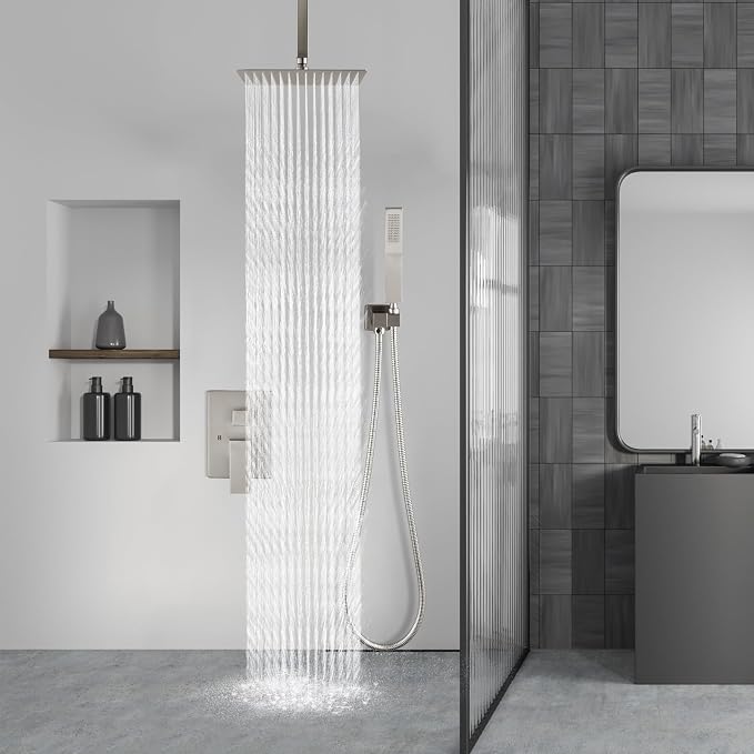 Aolemi Ceiling Mount Shower System Rain Shower Head - Image 8