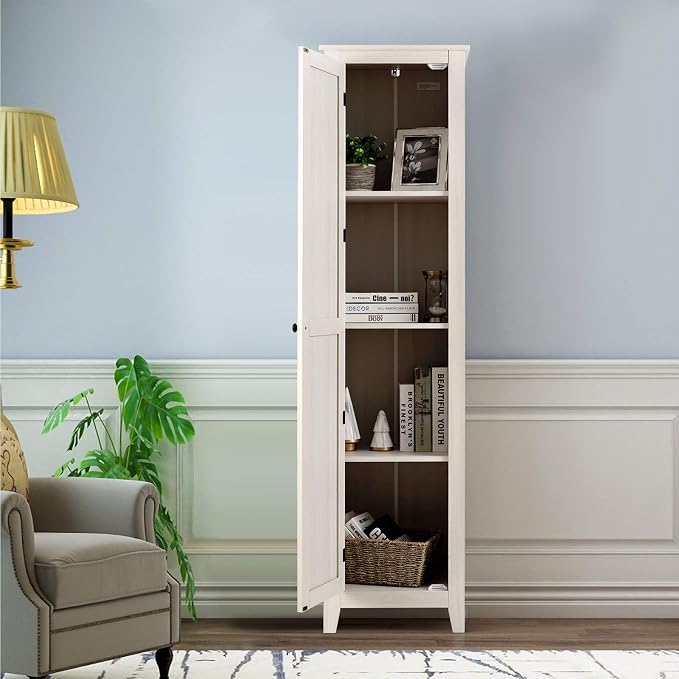 Giantex Tall Storage Cabinet Freestanding Floor Storage Tower - Image 9