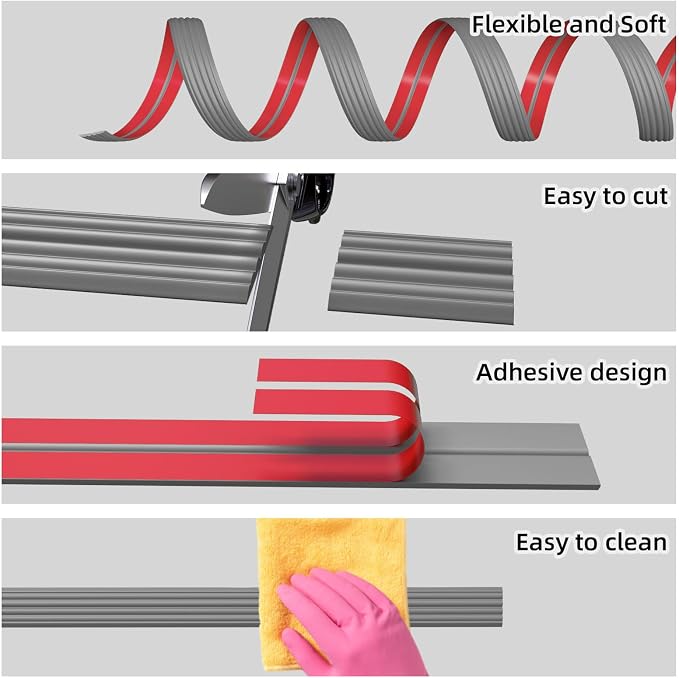 10FT Flexible Wall Corner Protector Moulding Trim, Peel and Stick Inside & - Image 8