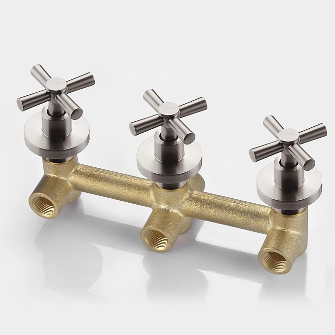 sumerain 3 Handle Wall Mount Tub Faucet - Image 7