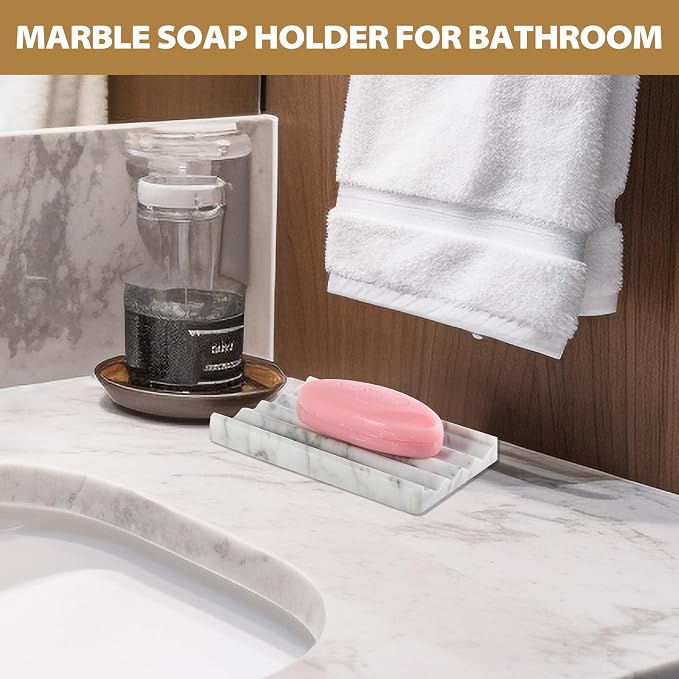 2PCS Koville Italian Natural Marble Soap Dish - Image 7