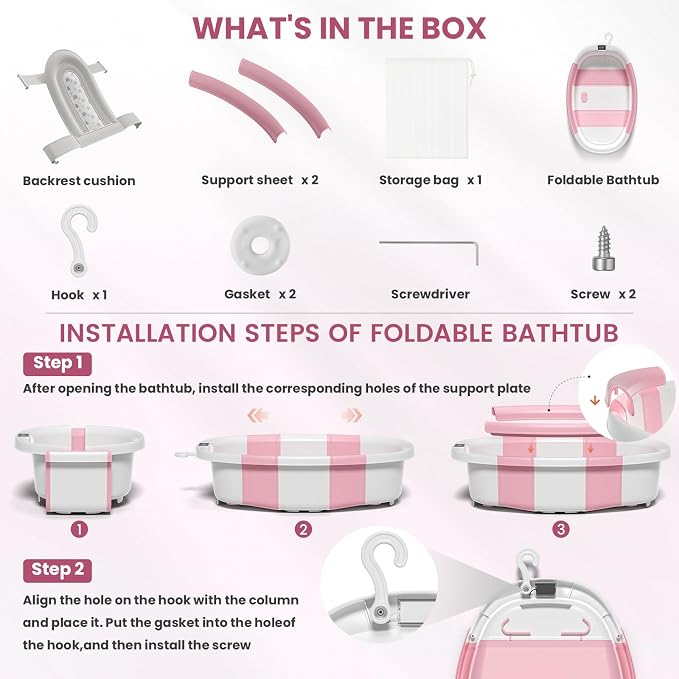 Collapsible Baby Bathtub, Baby Tubs - Image 6