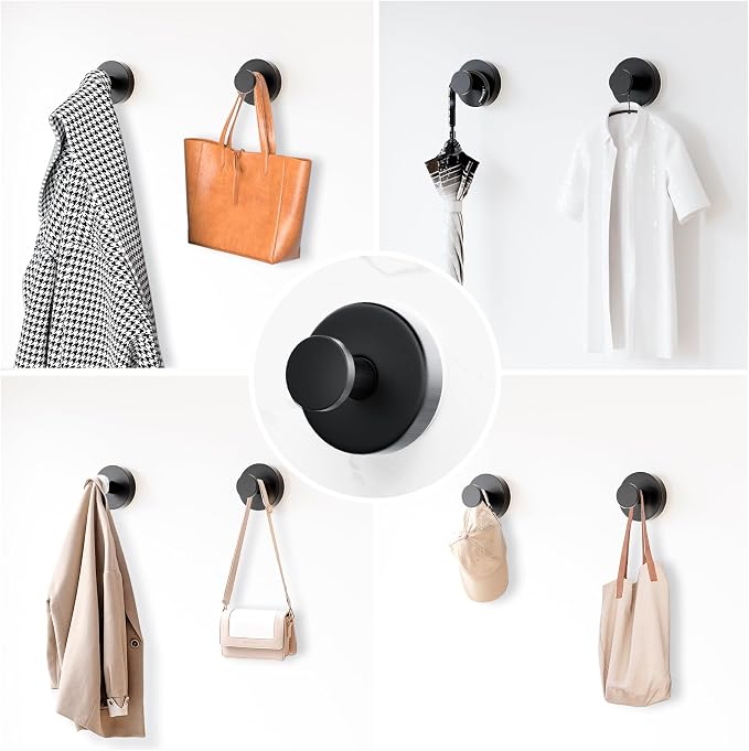 Suction Cup Hooks for Shower, Removable Suction Hooks for Bathroom Shower Wall - Image 3