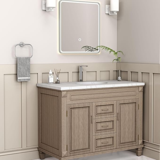Angle Simple Swivel Towel Ring Chrome, Stainless Steel Hand Towel Rack - Image 2