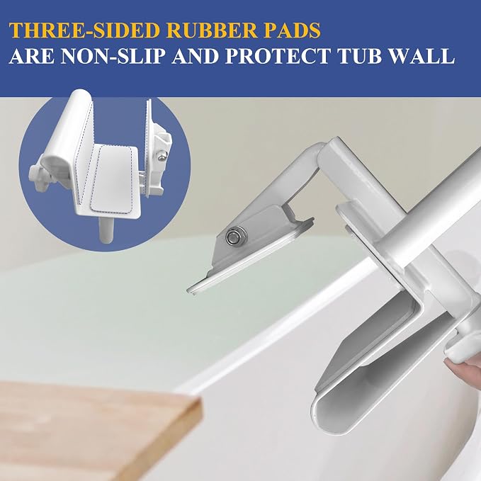 Bathtub Safety Rail Adjustable Shower Grab Bar - Image 4
