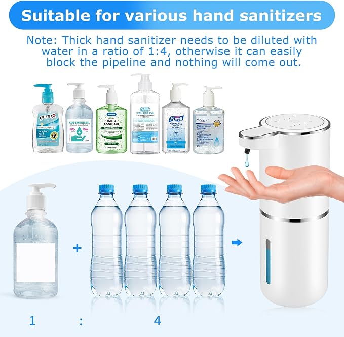 4 Pack Automatic Soap Dispenser, Liquid Soap Dispenser Touchless, 12.8oz/380ml - Image 2