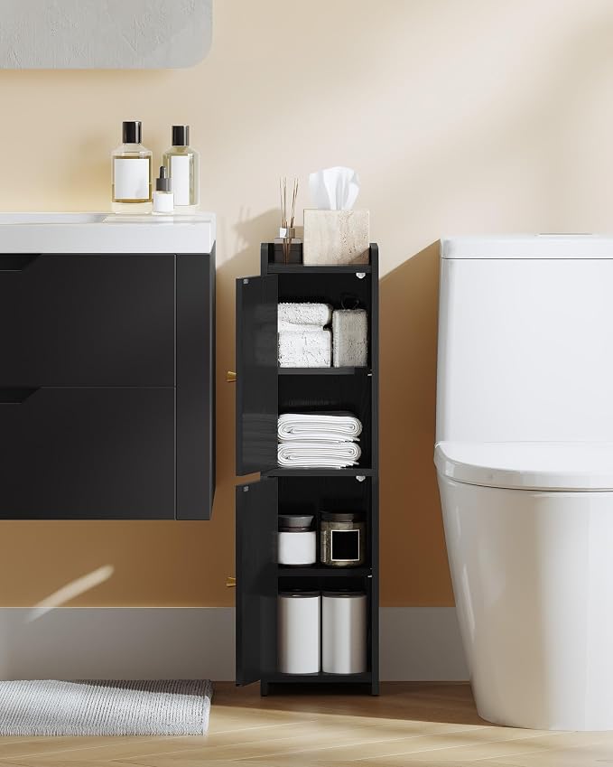 Bathroom Storage Cabinet, Corner Floor Cabinet - Image 4