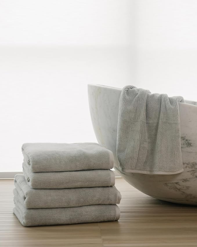 Cozy Earth Ribbed Bath Towel Set - Image 6