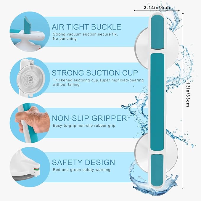 Showers Bathtubs Grab Bars, Suction Cup Handle - Image 3