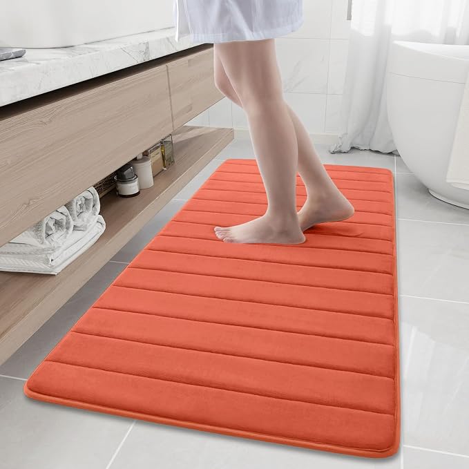 Buganda Memory Foam Bath Mat, Ultra Soft and Non-Slip Bathroom Rugs, Water by Buganda