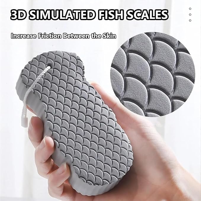 Magic Exfoliating Bath Sponge, 3D Super Soft Exfoliating Bath Sponge, Gentle & - Image 2