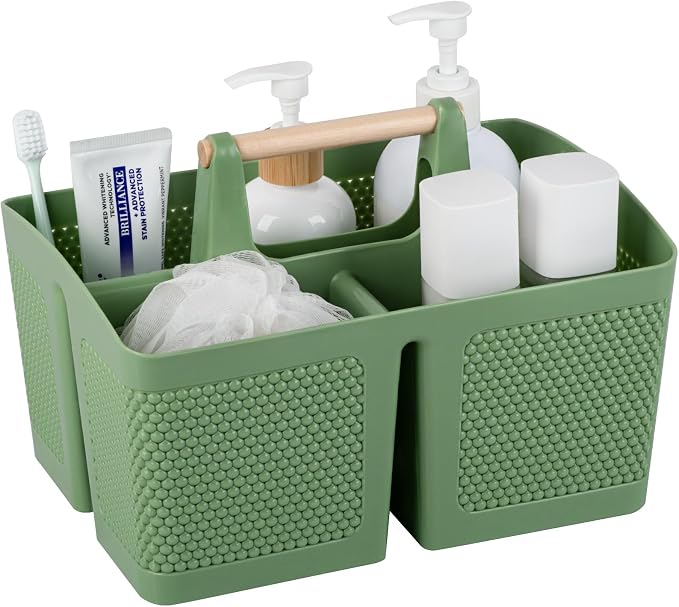 rejomiik Portable Shower Caddy Basket Plastic Cleaning Caddy Organizer Storage by rejomiik