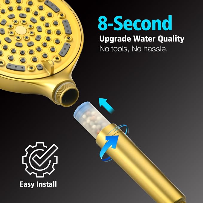 SUMERAIN Brushed Gold Shower System - Image 4