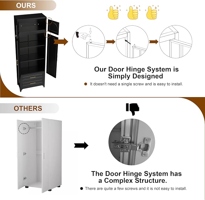 90" Pantry Kitchen Cabinet - Image 6