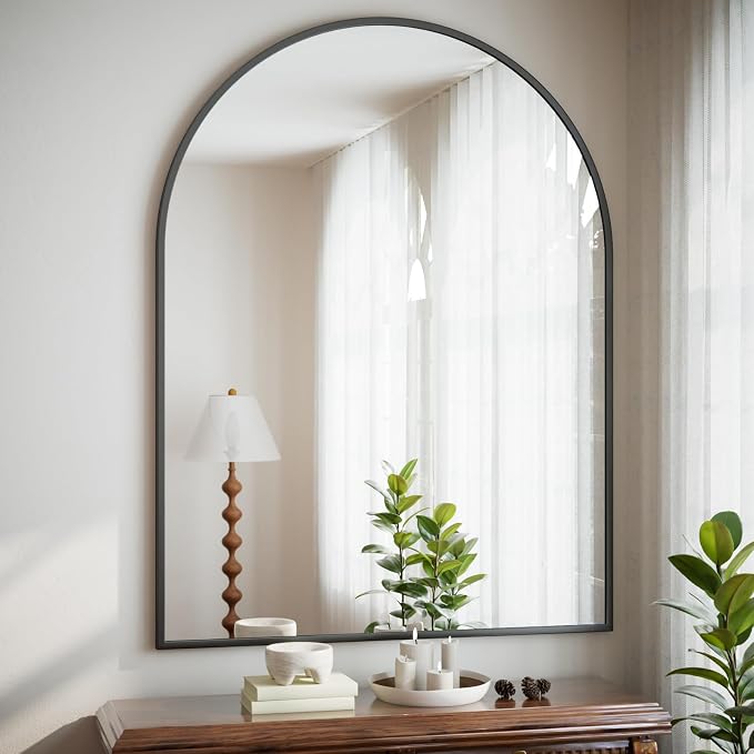 HARRITPURE 36"x48" Arched Bathroom Mirror by HARRITPUREHome