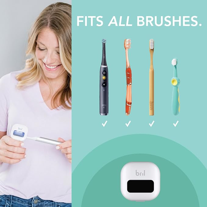 Bril UV-C Toothbrush Sanitizer, Portable Cleaner, Travel Cover, Magnetic Holder - Image 4