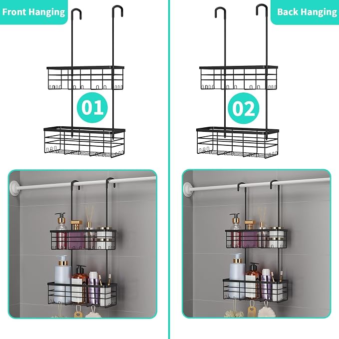 HapiRm Hanging Shower Caddy Organizer - Image 4