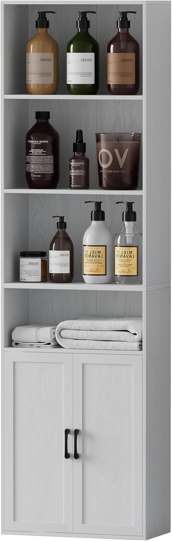 Tall Bathroom Storage Cabinet, Bathroom Floor Cabinet by VDNEND