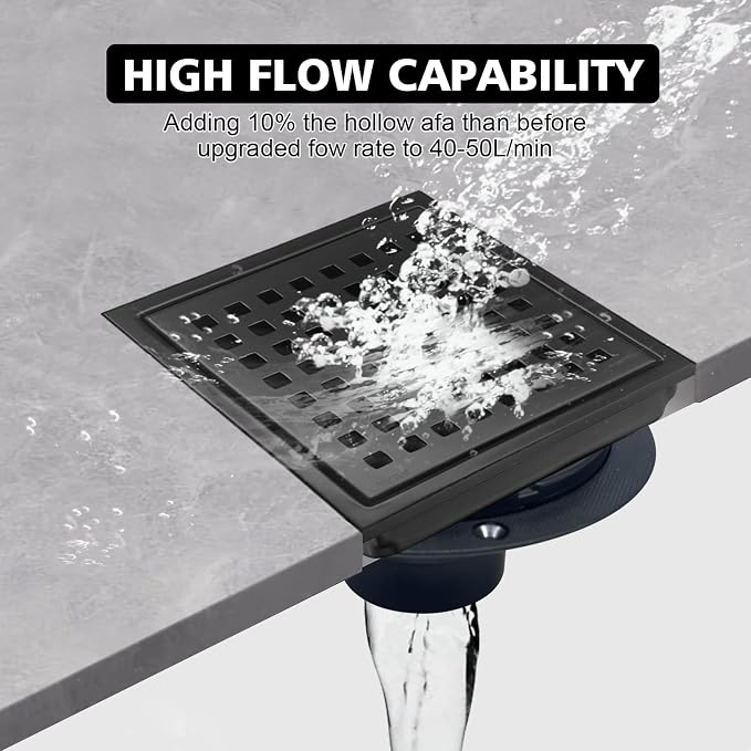 6 Inch Square Shower Drain - Image 5