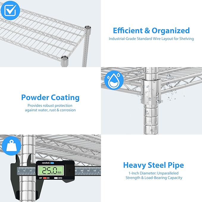 Homdox Heavy Duty Metal Shelves - Image 7