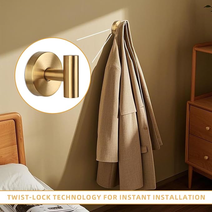2 Pcs Suction Cup Hooks, Stainless Steel Removable Shower Towel Hook, No Drill - Image 5