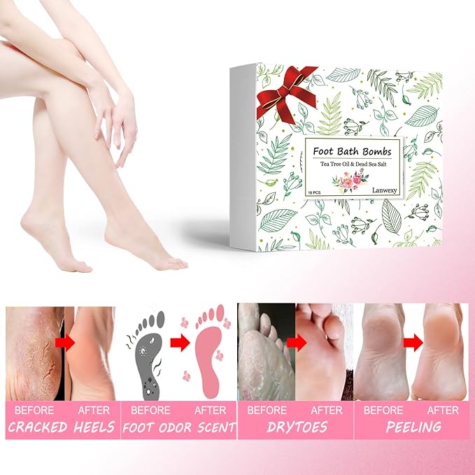 Bath Bombs, 32 Pack Foot Soak - Image 2