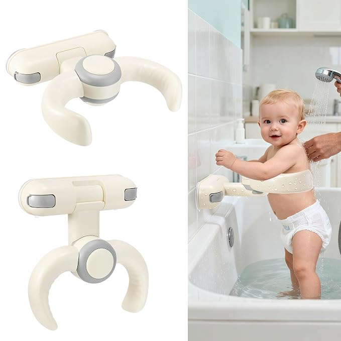 Baby Shower Stand for Infant to Toddler 6–36 Months, Wall-Mounted Baby Bath by LIFVCNT