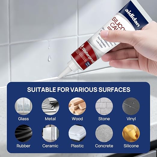 Silicone Caulk 4.23 Fl Oz for Kitchen & Bathroom - Image 5