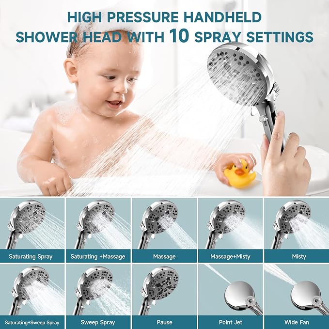 5" Filtered Handheld Shower Head - Image 5