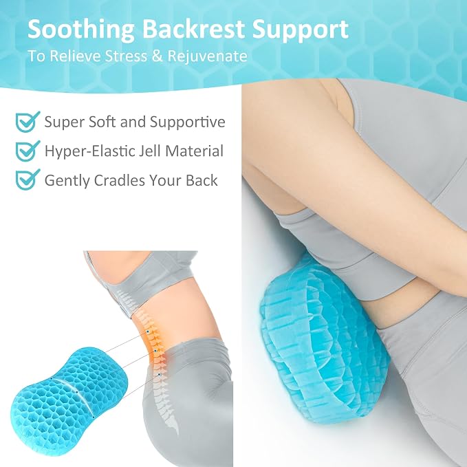 Sunlit Bath Jello Mini Gel Bath Pillows, Lumbar Pillow - Image 2
