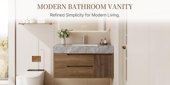 36" Floating Bathroom Vanity - Image 6