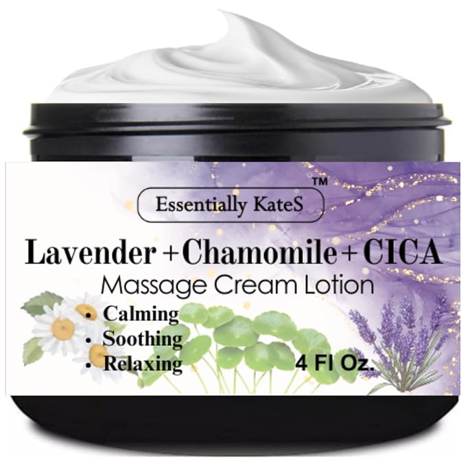 Essentially KateS Lavender + Chamomile + CICA Cream Lotion 4 Fl Oz by EssentiallyKateS