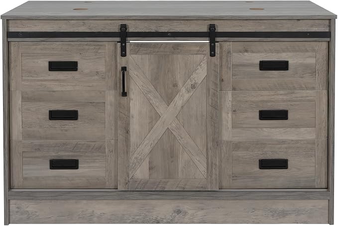 48" Barn Door Bathroom Vanity by Solidee