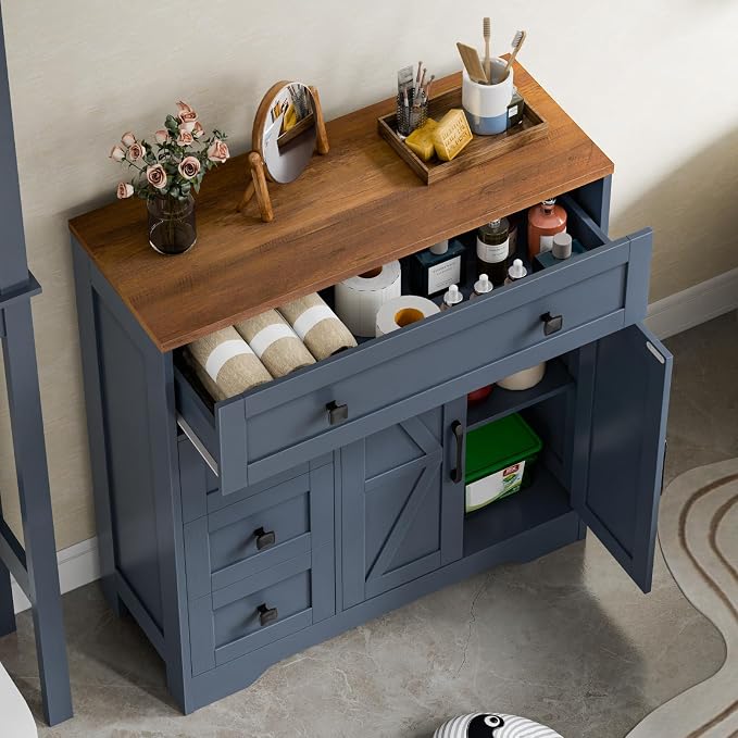 Vabches Farmhouse Storage Cabinet - Image 4